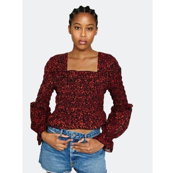 WALTER BAKER Serena Square Neck Top - M - Picture 3 of 13